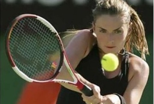 Iveta Benešová ještě během své tenisové kariéry.