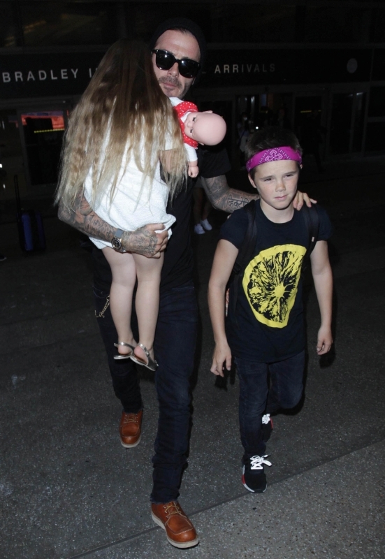 David Beckham s dětmi (Cruz a Harper)