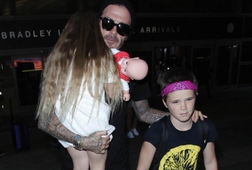 David Beckham s dětmi (Cruz a Harper)