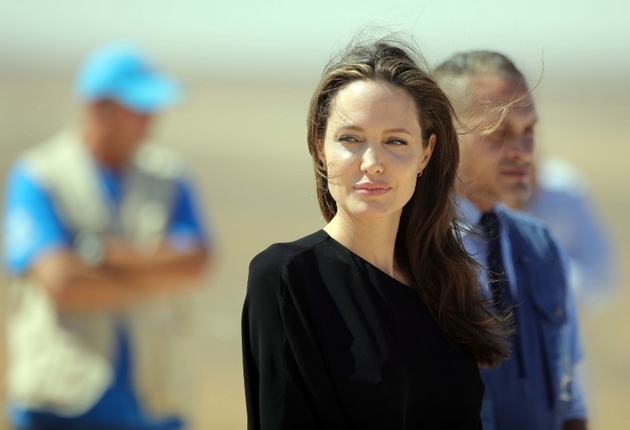 Herečka Angelina Jolie.