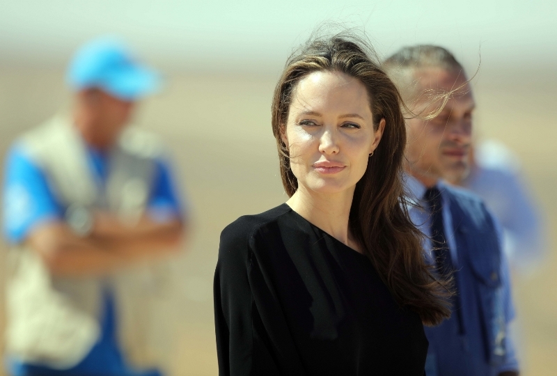 Herečka Angelina Jolie.