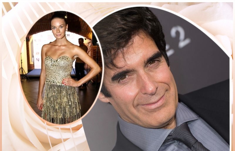 Modelka Barbora Olejníková a David Copperfield.