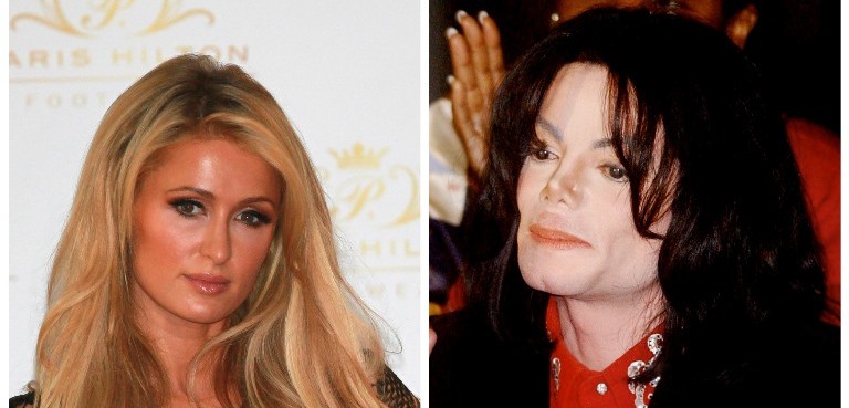 Paris Hilton a Michael Jackson.