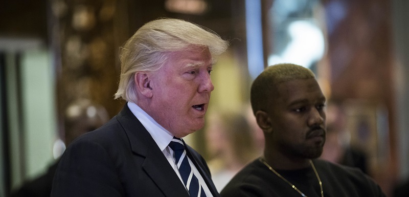 Kanye West a Donald Trump.