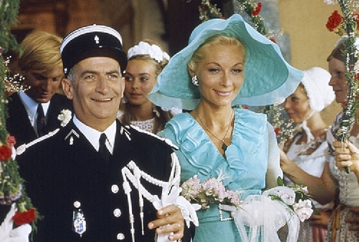 Louis de Funè a Claude Gensac ve snímku Četník se žení.