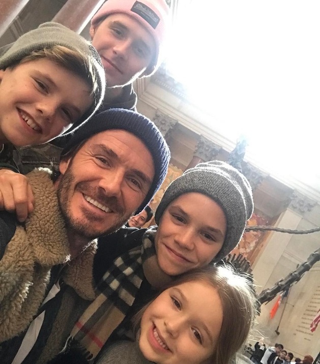 Beckham má tři syny a jednu dceru. 