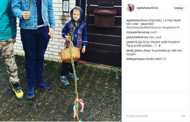Agáta Prachařová ukázala fotku syna Kryšpína s tím, že je spokojená.