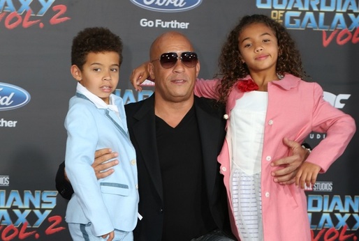 Vin Diesel s dětmi.