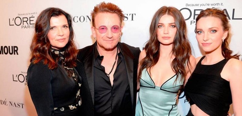 Bono s rodinou.
