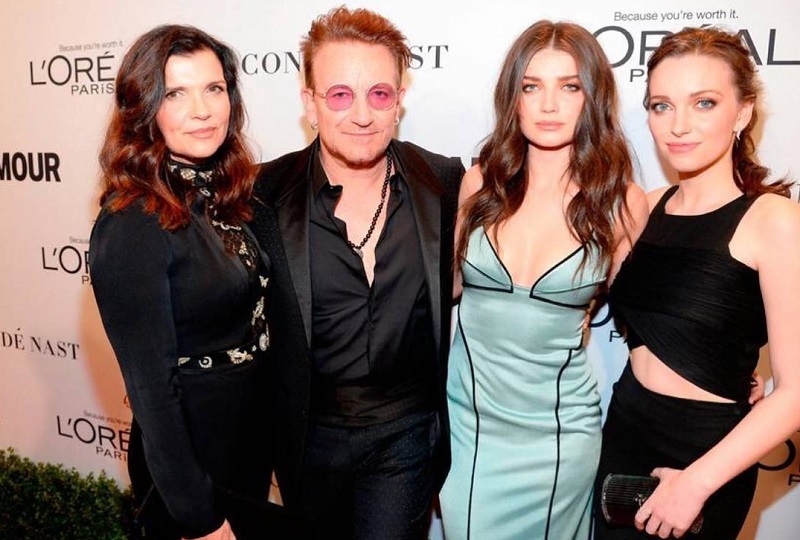 Bono s rodinou.
