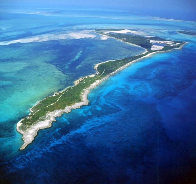Bird Cay má rozlohu 250 akrů.
