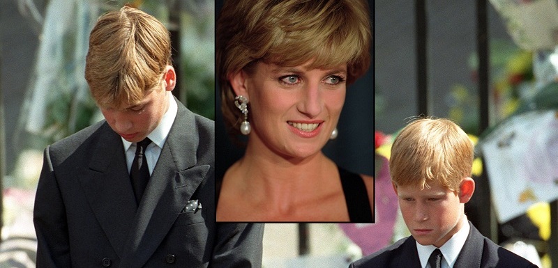 Princ William, princ Harry a princezna Diana.