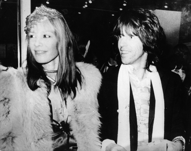Anita Pallenberg s Keithem Richardsem v roce 1972.