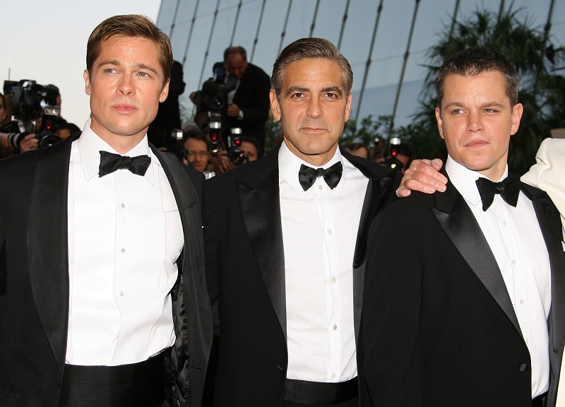 Brad Pitt, George Clooney a Matt Damon.