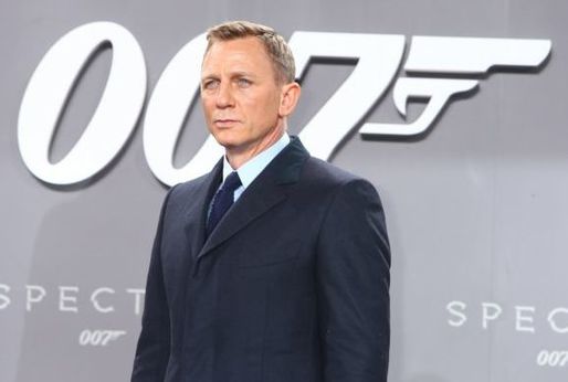 Herec Daniel Craig při premiéře filmu Spectre.