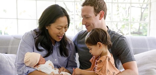 Mark Zuckerberg s rodinou.