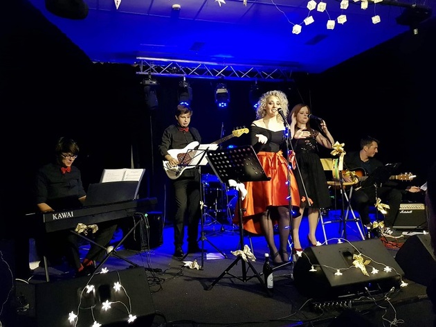 Anička Slováčková si i s kapelou koncert užila na maximum.