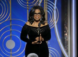 Moderátorka a herečka Oprah Winfreyová.