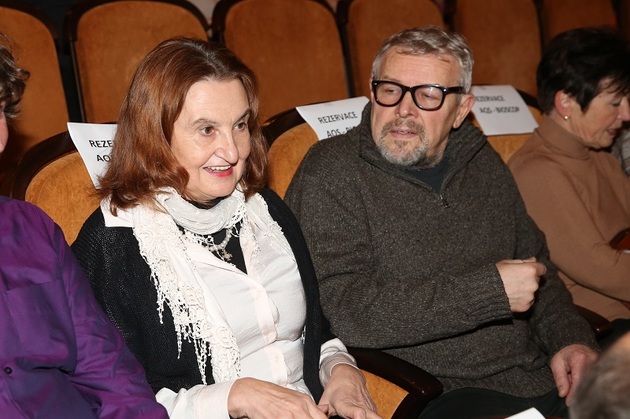 Eva Holubová s manželem.
