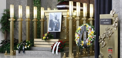 Pohřeb Vlastimila Bedrny.