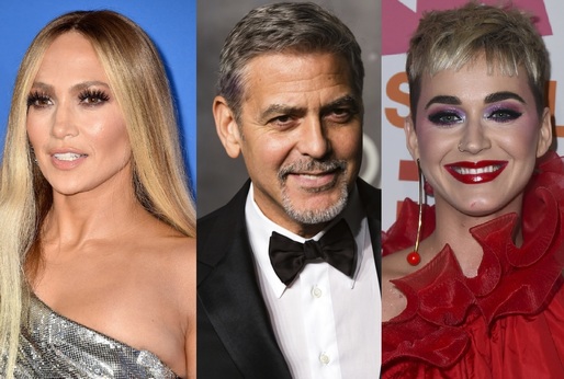 Jennifer Lopez, Goerge Clooney a Katy Perry.
