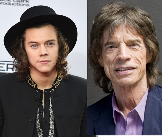 Harry Styles a Mick Jagger.