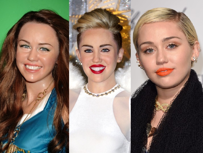 Miley Cyrus má nepovedené voskové figuríny hned dvě.