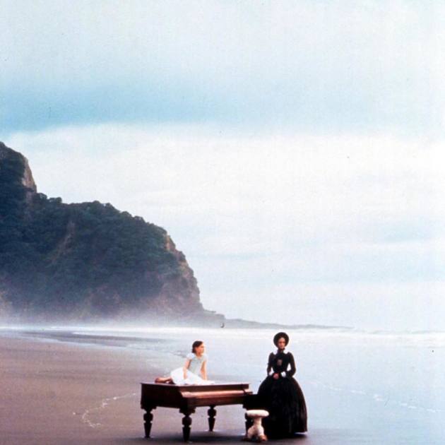 Slavný film Piano s Holly Hunter.