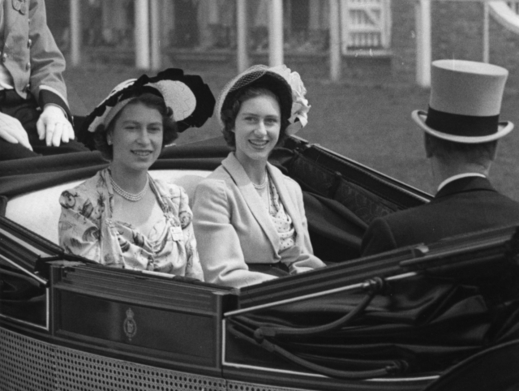 Princezna Margaret a královna Alžběta II.