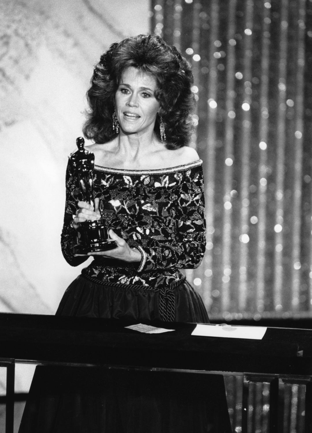 Roku 1982 přebrala Oscara za svého nemocného otce Henryho Fonda.
