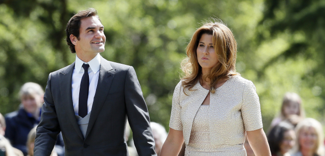 Roger Federer s manželkou.