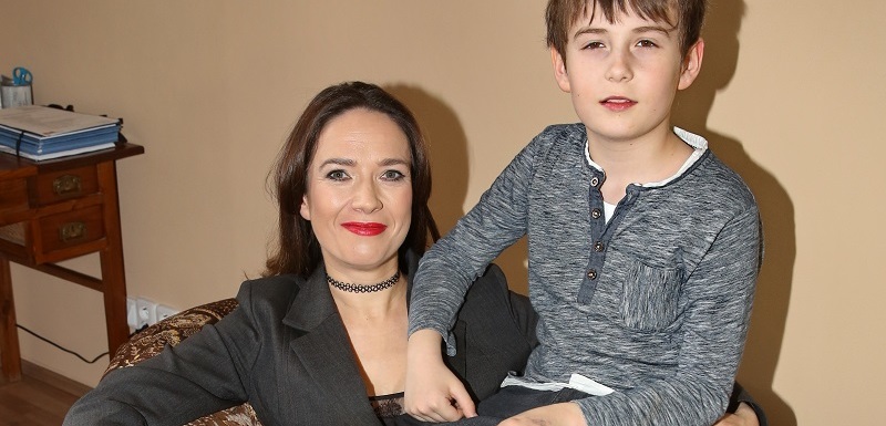 Tereza Kostková se synem.