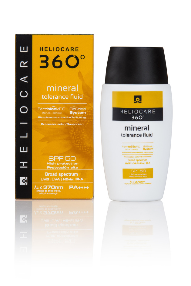 Heliocare 360° Mineral Tolerance Fluid SPF 50.