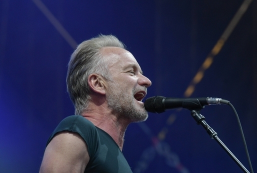 Britský zpěvák Sting.