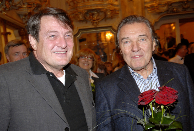 Ladislav Štaidl s Karlem Gottem v roce 2007.