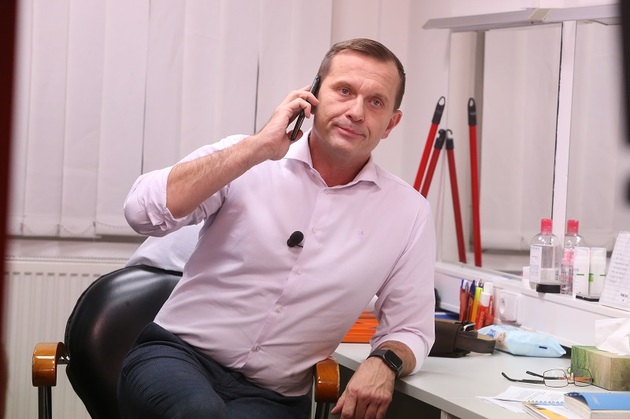 Jaromír Soukup jako majitel televize.