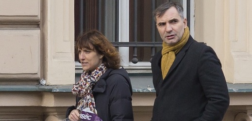 Jiří Macháček s partnerkou Kristinou. 