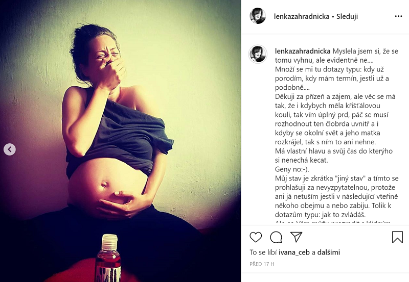 Lenka se ze svých pocitů vypsala na Instagramu. 