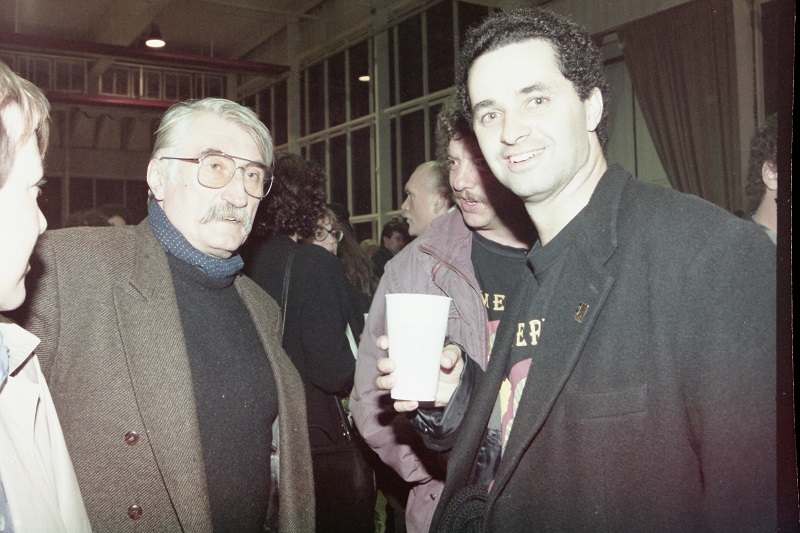 Pavel Landovský (vlevo) i Martin Dejdar byli ve filmu obsazeni, proto si premiéru užívali pospolu. Měli oprávněnou radost, dílo se povedlo.