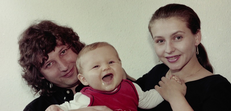 Petr Malásek s manželkou Danou Morávkovou a synem Petrem.  