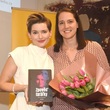 Martina Viktorie Kopecká přivedla na křest knihy přítelkyni Andreu. 