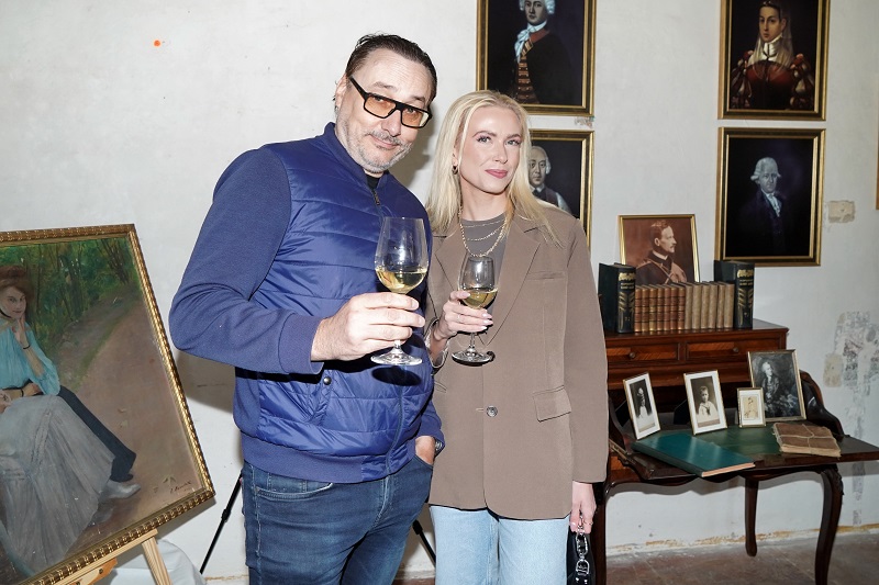 Zpěvák Marian Vojtko s partnerkou.