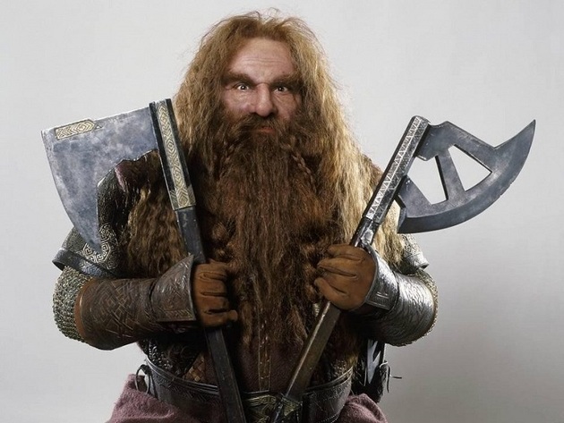 Jako Gimli z Pána prstenů. 
