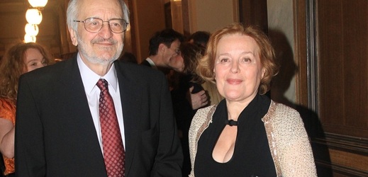 Magda Vášáryová se zesnulým manželem Milanem Lasicou. 