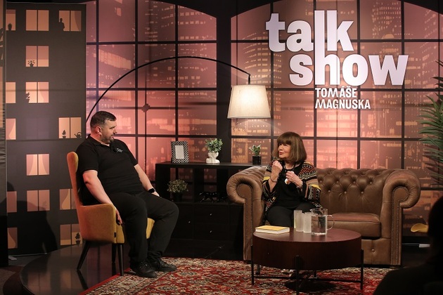 Herečka byla hostem Talkshow Tomáše Magnuska. 