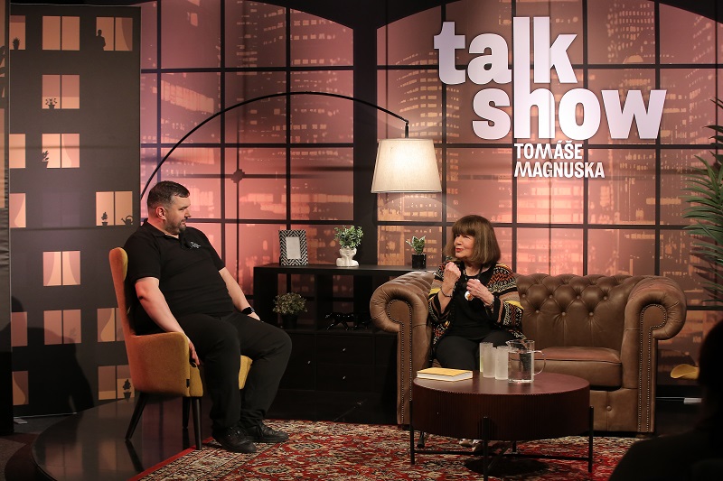 Herečka byla hostem Talkshow Tomáše Magnuska. 