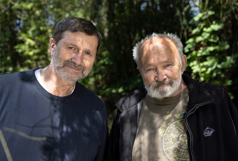 Jan Hrušínský s bratrem Rudolfem. 