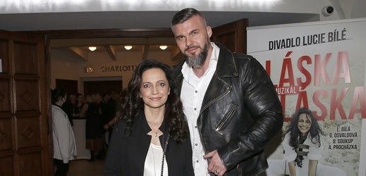 Lucie Bílá s partnerem Radkem Filipi. 