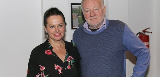 Luděk Sobota s manželkou Adrienou. 