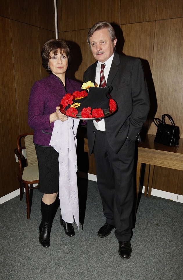 S Veronikou Freimanou při natáčení Vyprávěj. 